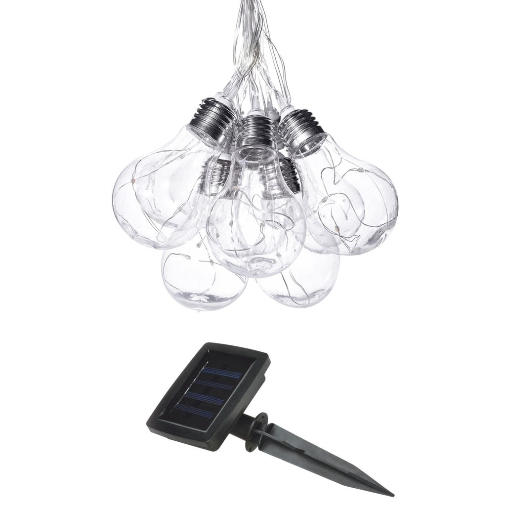 USL-S-126/PT4000 BULBS Садовая гирлянда на солнечной батарее Лампочки. 40 светодиодов. Разноцветный свет. 1*АA Ni-Mh аккумулятор в/к. IP44. TM Uniel