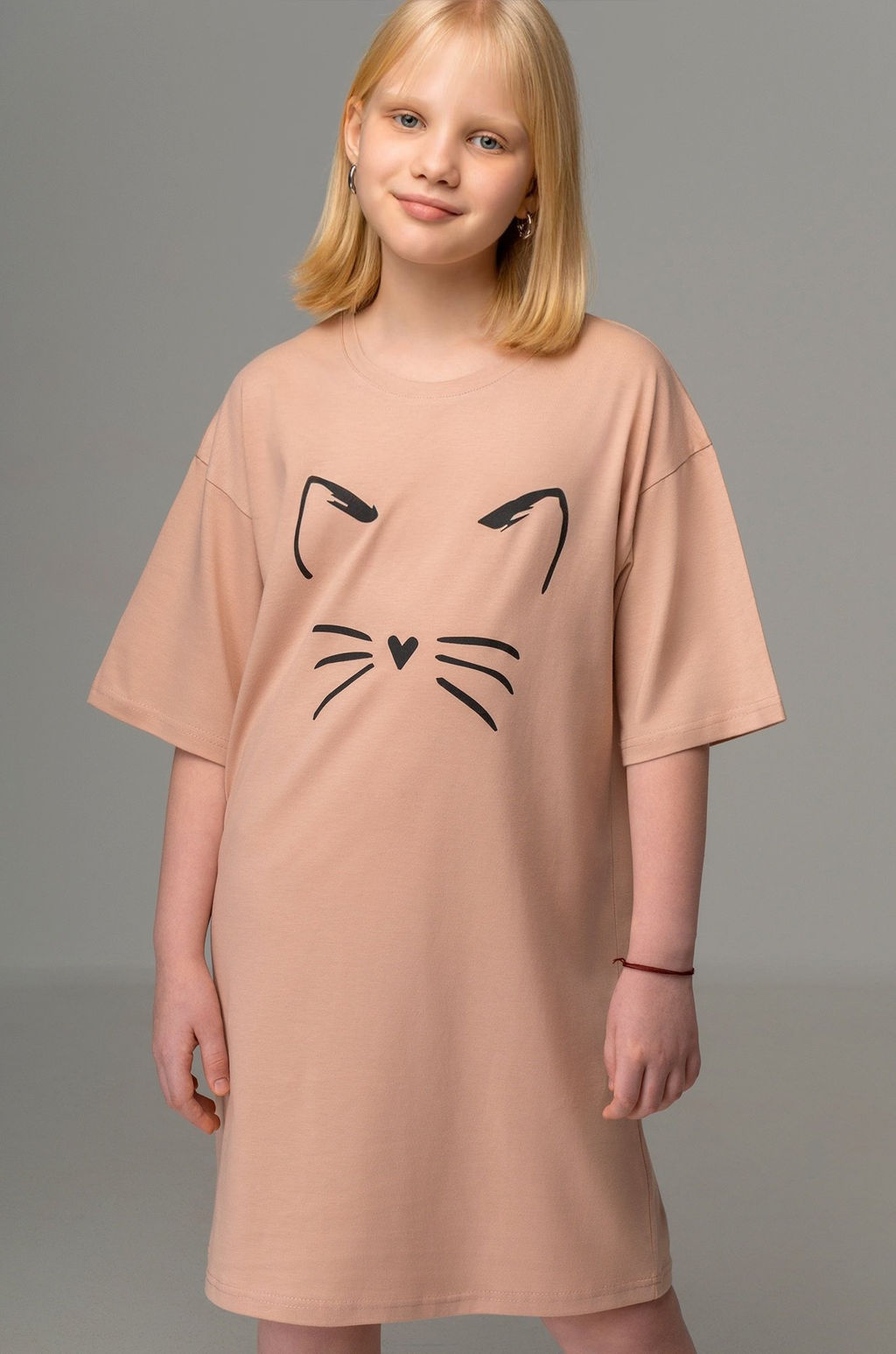 Туника оверсайз для девочки Happyfox