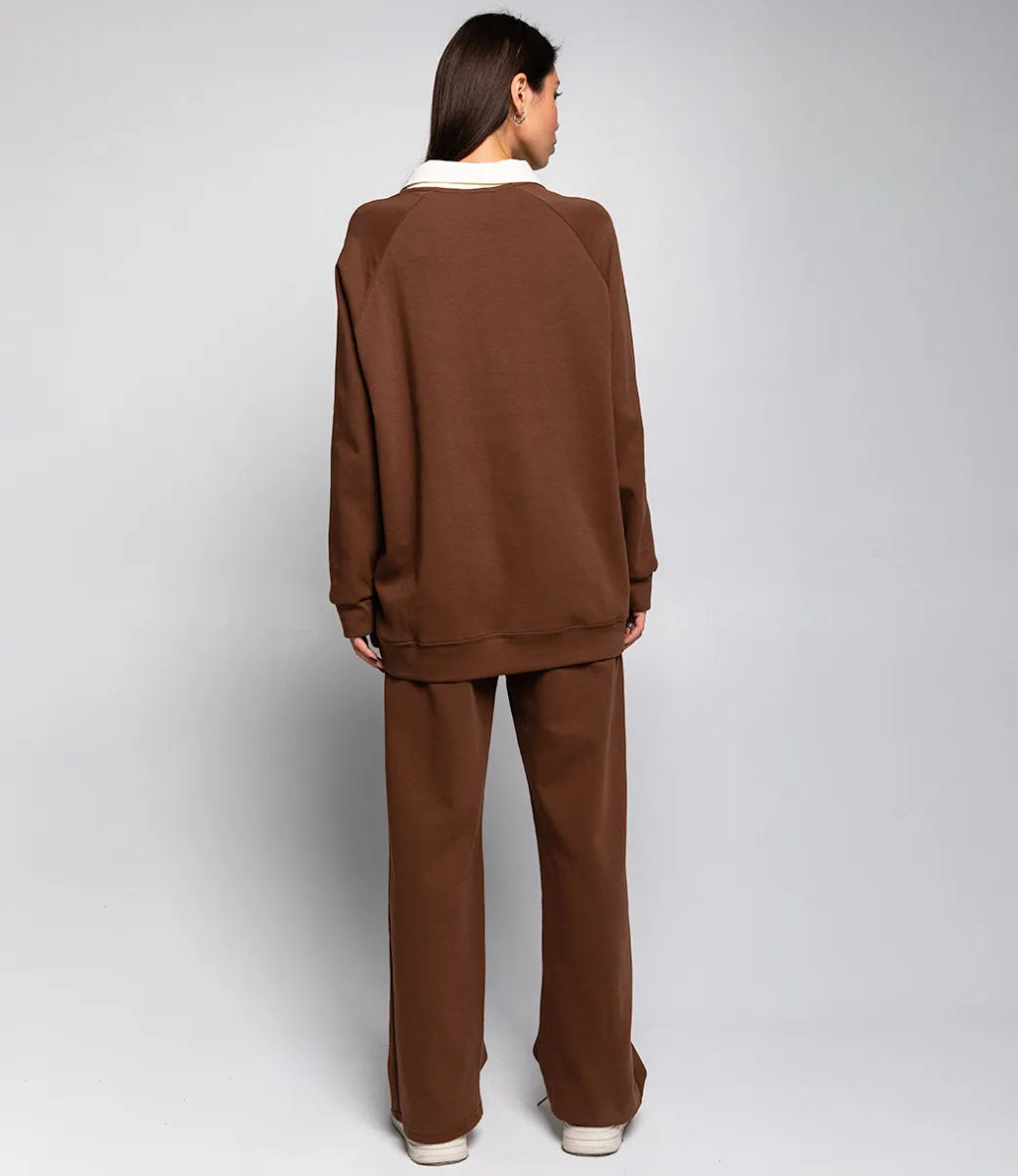 Спортивный костюм #КТ1257, коричневый - Dommod фото 4