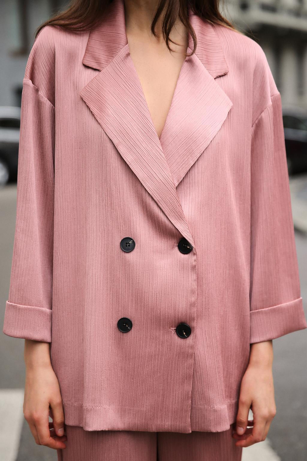 CREASED-EFFECT BLAZER - Zara фото 6