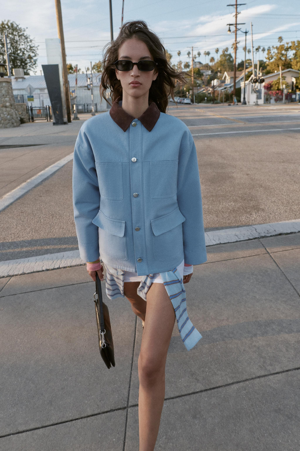 PUFFER JACKET WITH CONTRAST COLLAR - Zara фото 7