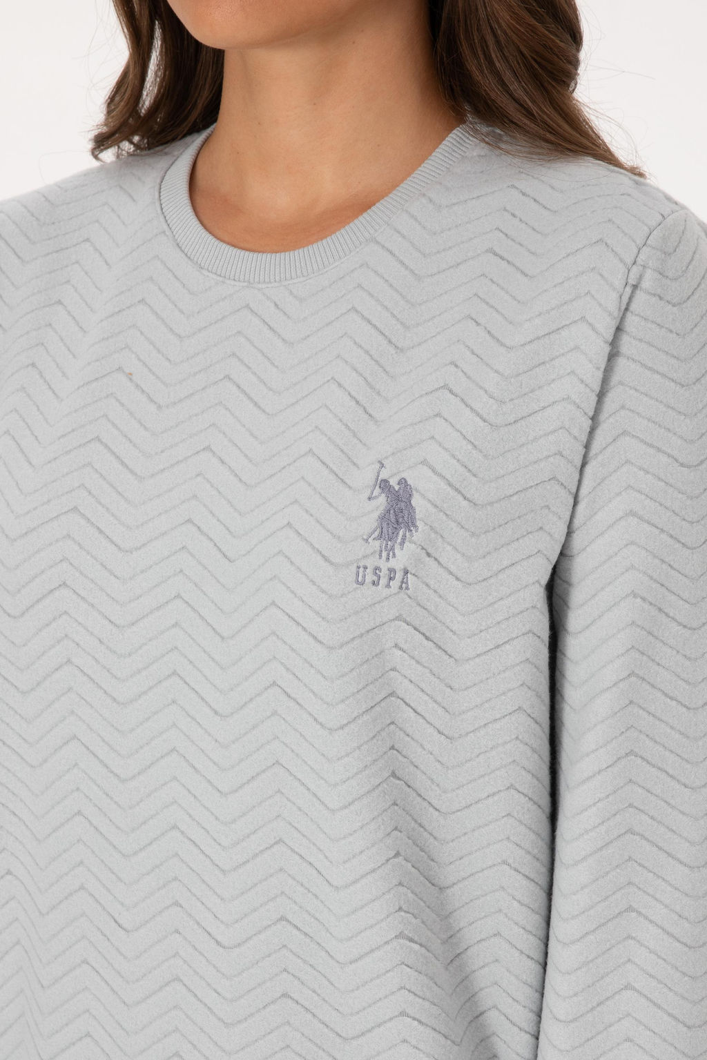 Kad_n Gri Melanj Pijama Tak_m_ - U.s. polo assn фото 7