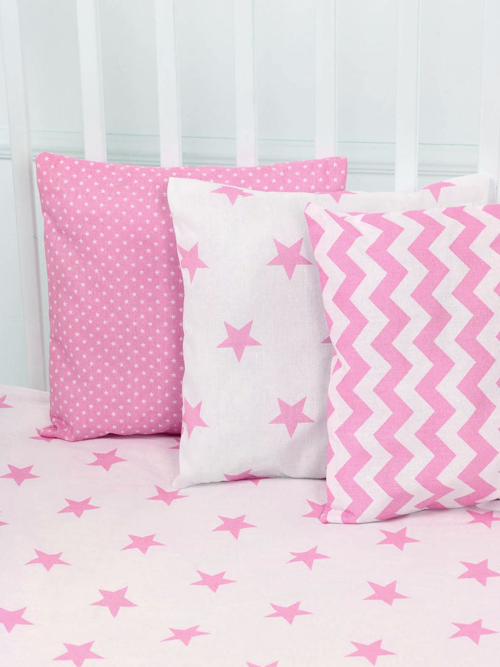 Бортики в кровать - Розовый Набор бортиков