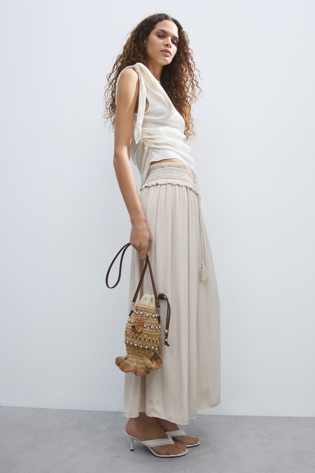 Maxifalda con borlas - H&m фото 4