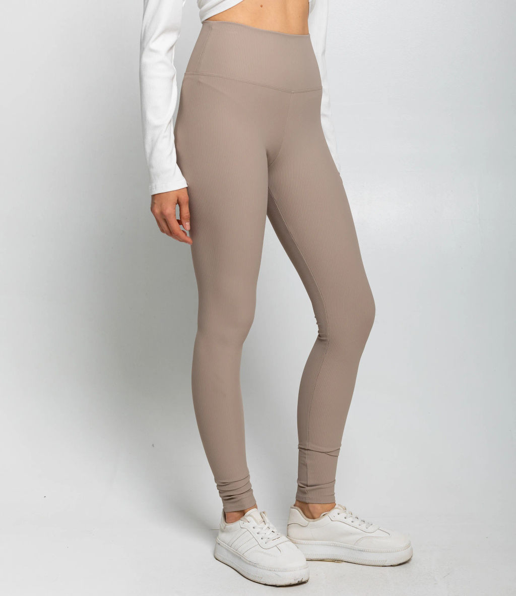 Леггинсы #КТ9991, бежево-серый