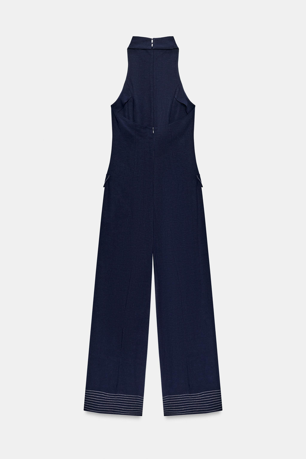 MONO HALTER VIVOS CONTRASTE / Azul tinta - Zara фото 7