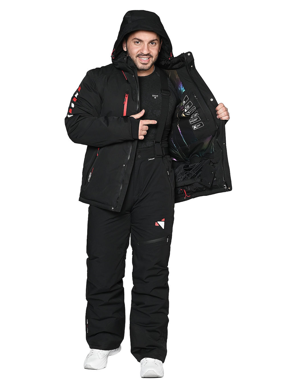 Костюм A-89103 Светло-серый - Snow headquarter фото 56