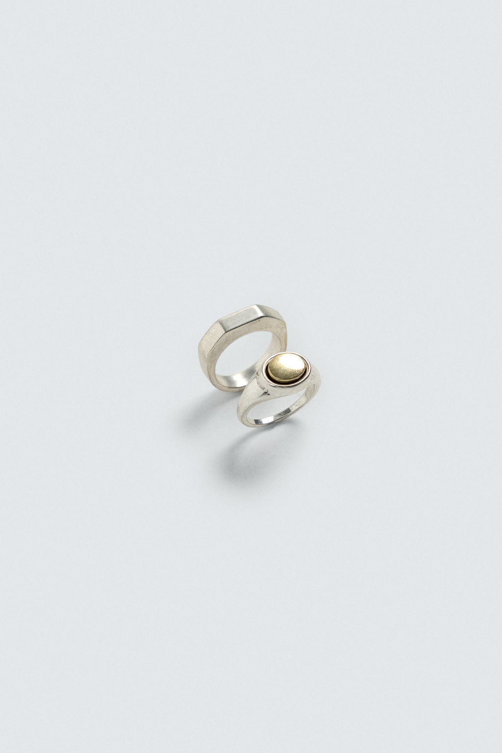 ANILLOS MET?LICOS COMBINADOS PACK 2 / Plata - Zara фото 3