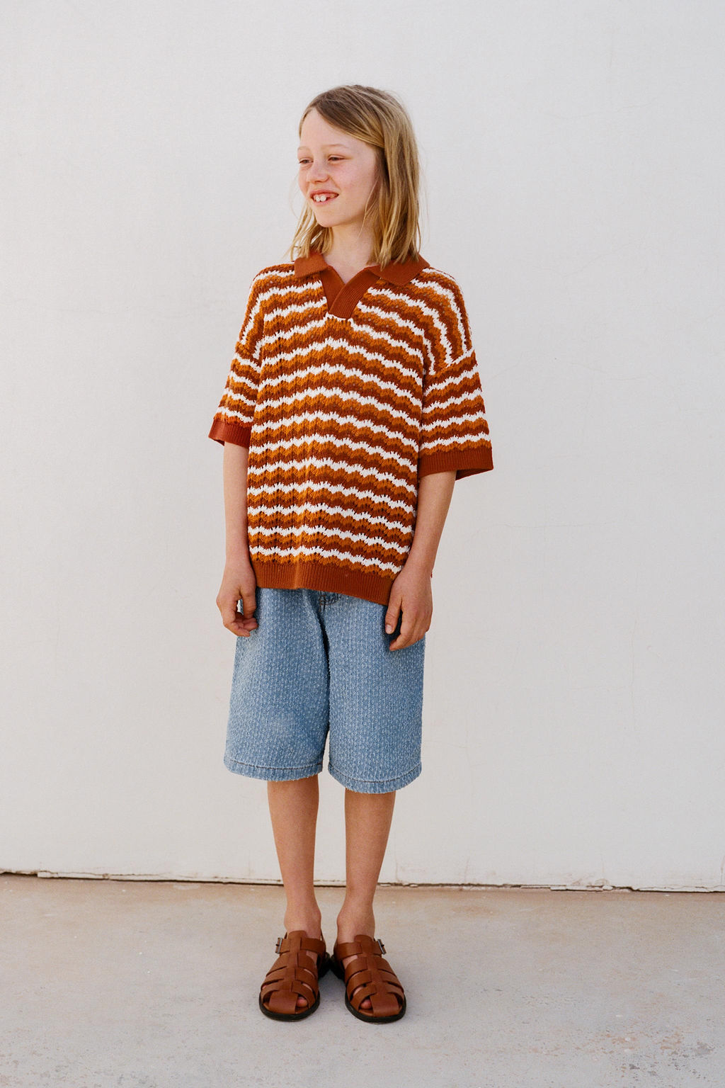 POLO PUNTO CROCHET / Naranja - Zara фото 6