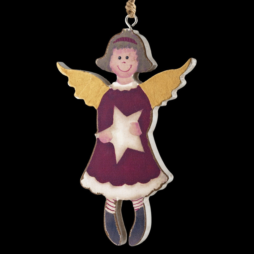 Цена за 1 шт. Украшение ErichKrause Decor Ангелок 11см, дерево