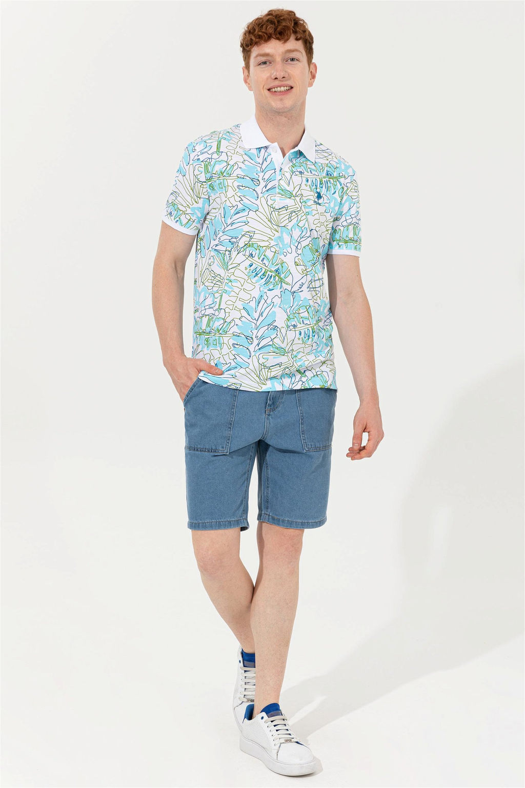 U. S. Polo Assn Мужская футболка-поло Petrol - U.s. polo assn фото 10