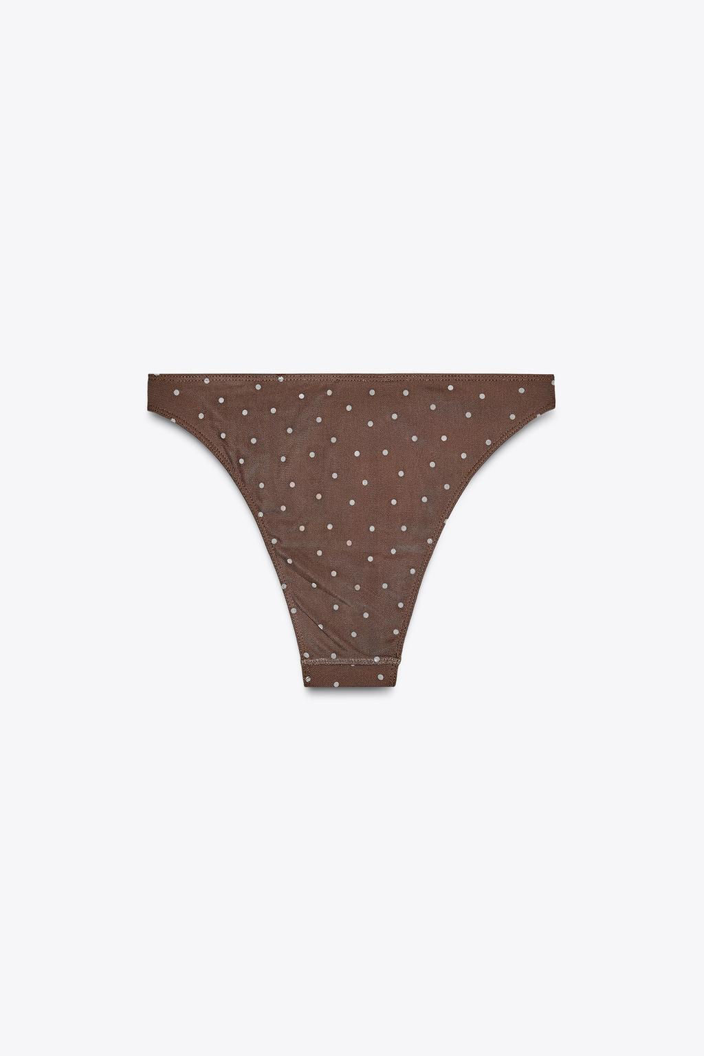 SPOTTY TULLE BIKINI BOTTOMS - Zara фото 8