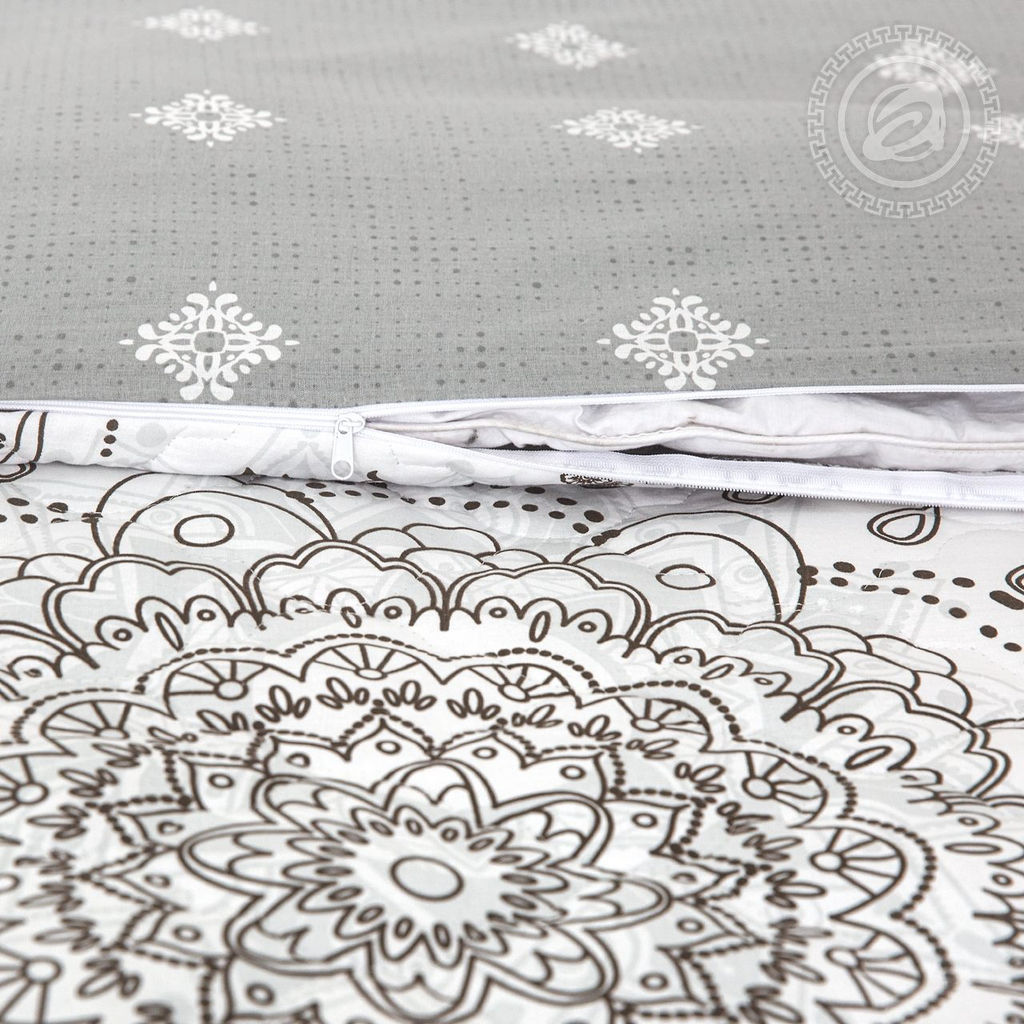 Постельное белье Сорренто (поплин зима-лето) Евро/Пододеяльник стеганый (молния): 1 шт. - 215*200; Простыня: 1 шт. - 215*240; Наволочка (клапан): 2 шт. - 70*70; Зима - лето - Артпостель фото 6