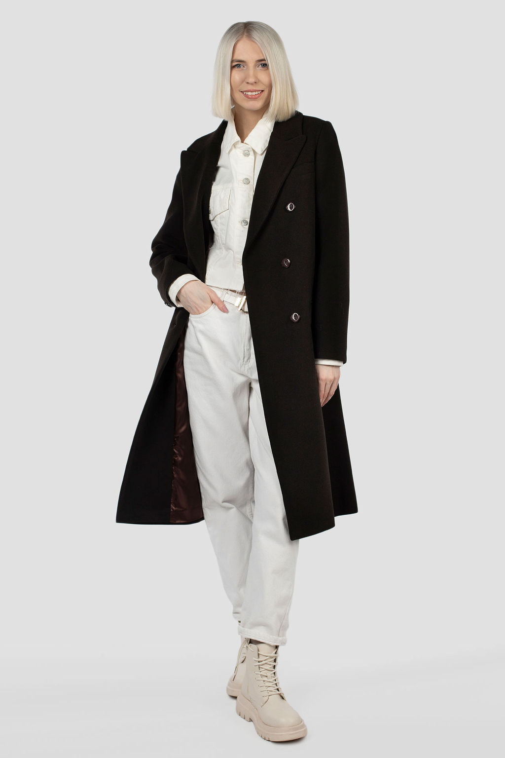 01-11427 Пальто женское демисезонное - El podio фото 5