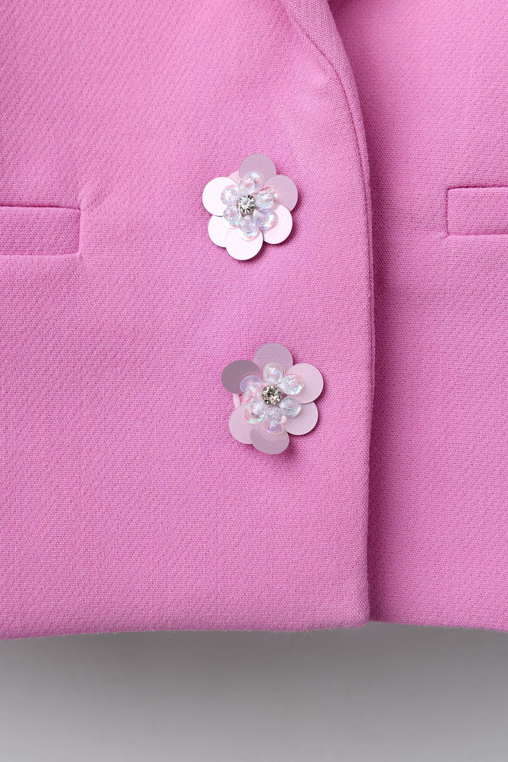 BLAZER CROPPED BOTONES JOYA / Rosa - Zara фото 4