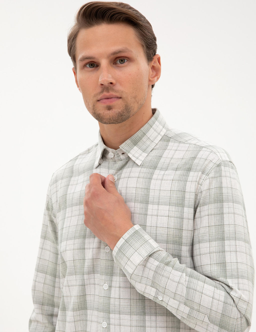 YESIL Regular Fit Uzun Kollu G_mlek - Pierre cardin фото 2