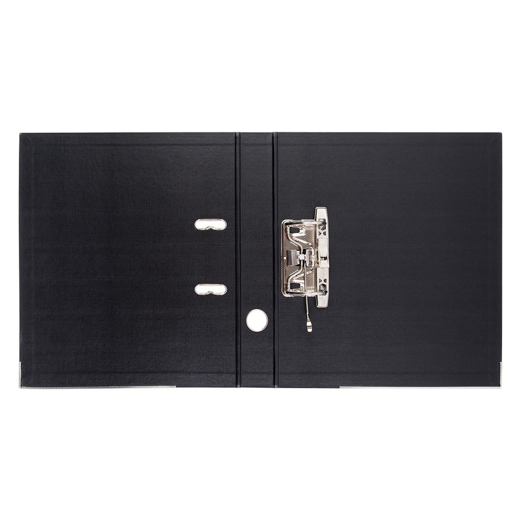 Expert Complete Регистратор PVC, 2-х стороннее покрытие, мет.уг. 50 мм 50 шт. Premier A4 арочный механ. (разб.) лён черный ЕС100161001