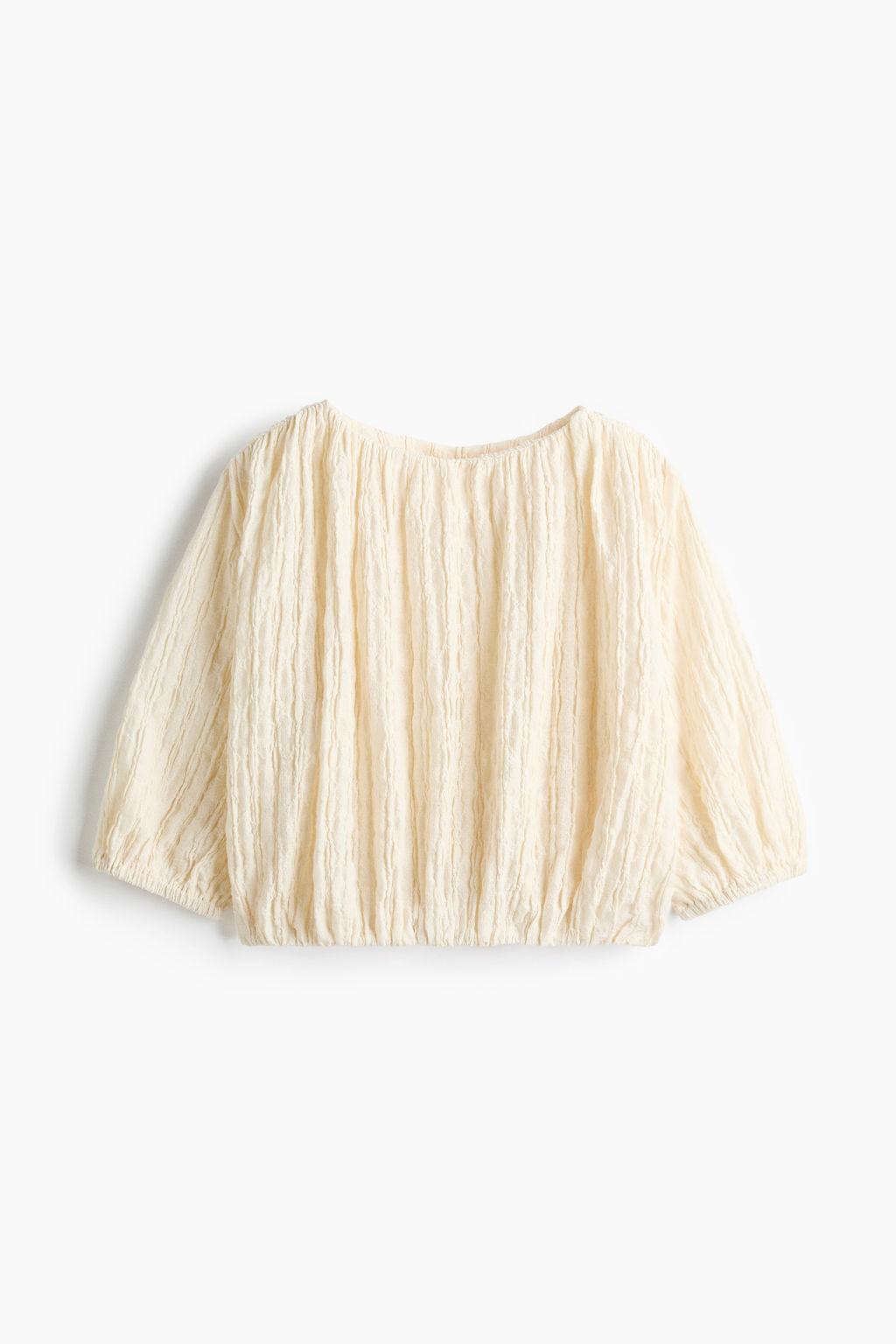 Blusa texturizada con bajo burbuja - H&m фото 2