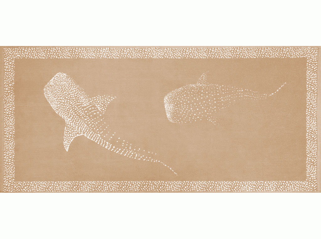 6с102.511ж2 Море. Кит. (лён3) Полотенце махровое 67х150см