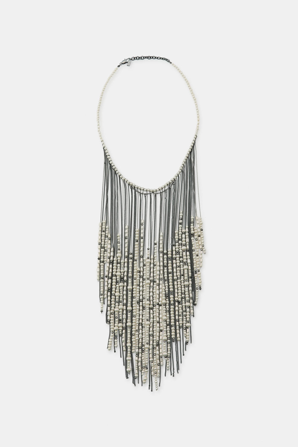 FAUX PEARL CASCADE NECKLACE - Zara фото 2