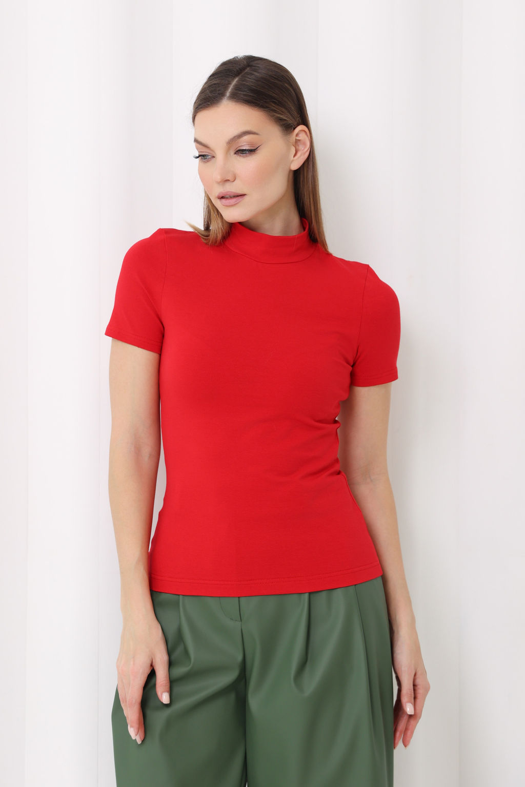 Водолазка с коротким рукавом - Looklikecat фото 2