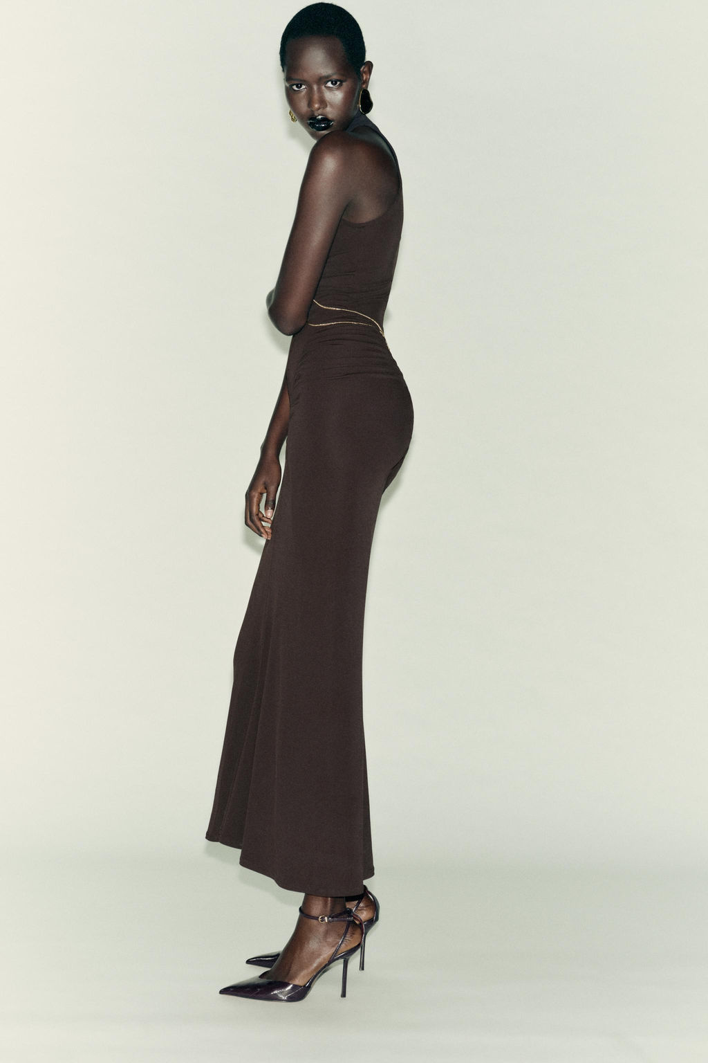 HALTERNECK CHAIN DRESS - Zara фото 3