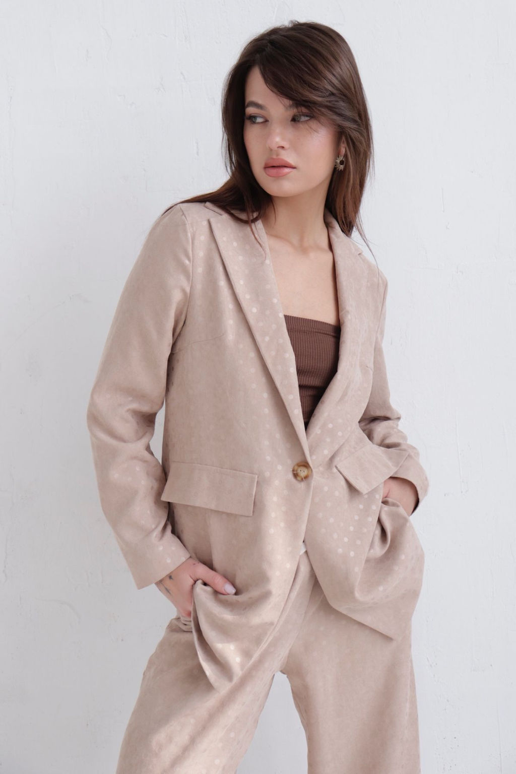 Жакет удлинённый с английским воротником - Martichelli фото 137