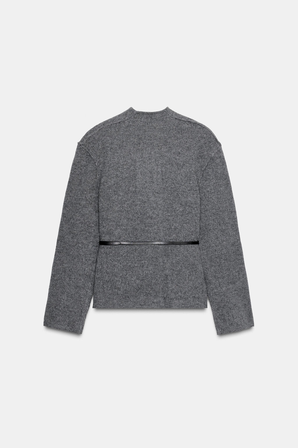 100% WOOL BELTED CARDIGAN - Zara фото 6