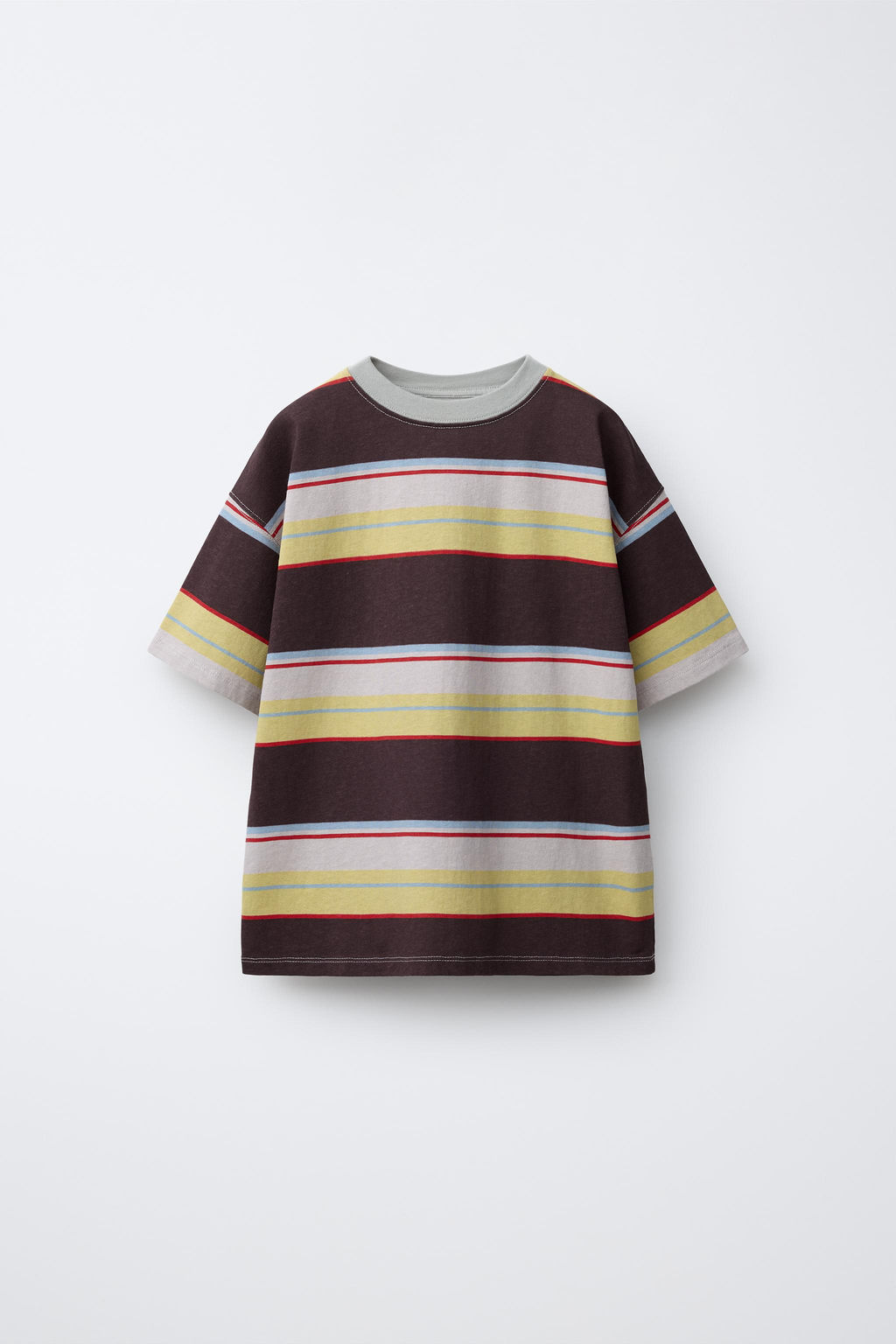 CAMISETA RAYAS / Marr?n - Zara фото 3