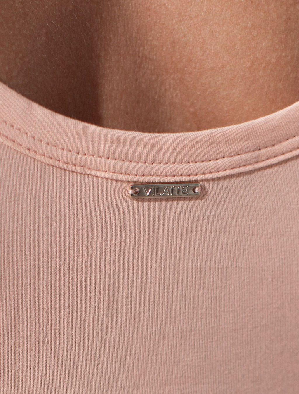 Топ облегающий из премиального хлопка с эластаном VILATTE