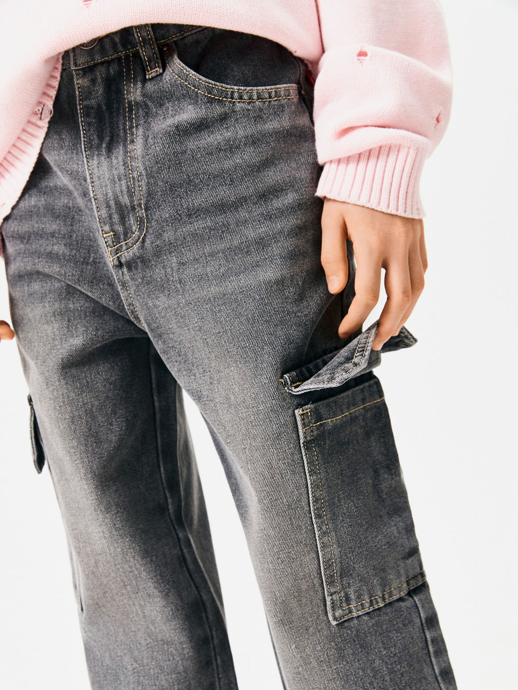 ACOOLA / Джинсы для девочек Vimm серый фото 2