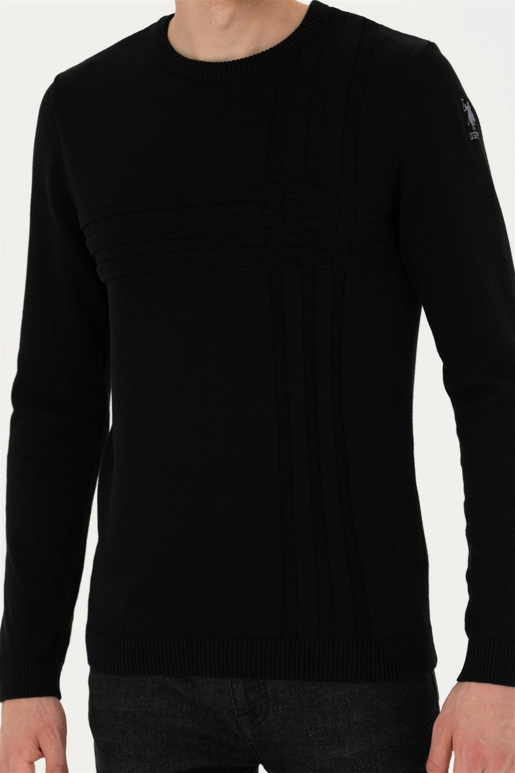 Мужской черный свитер - U.s. polo assn фото 6