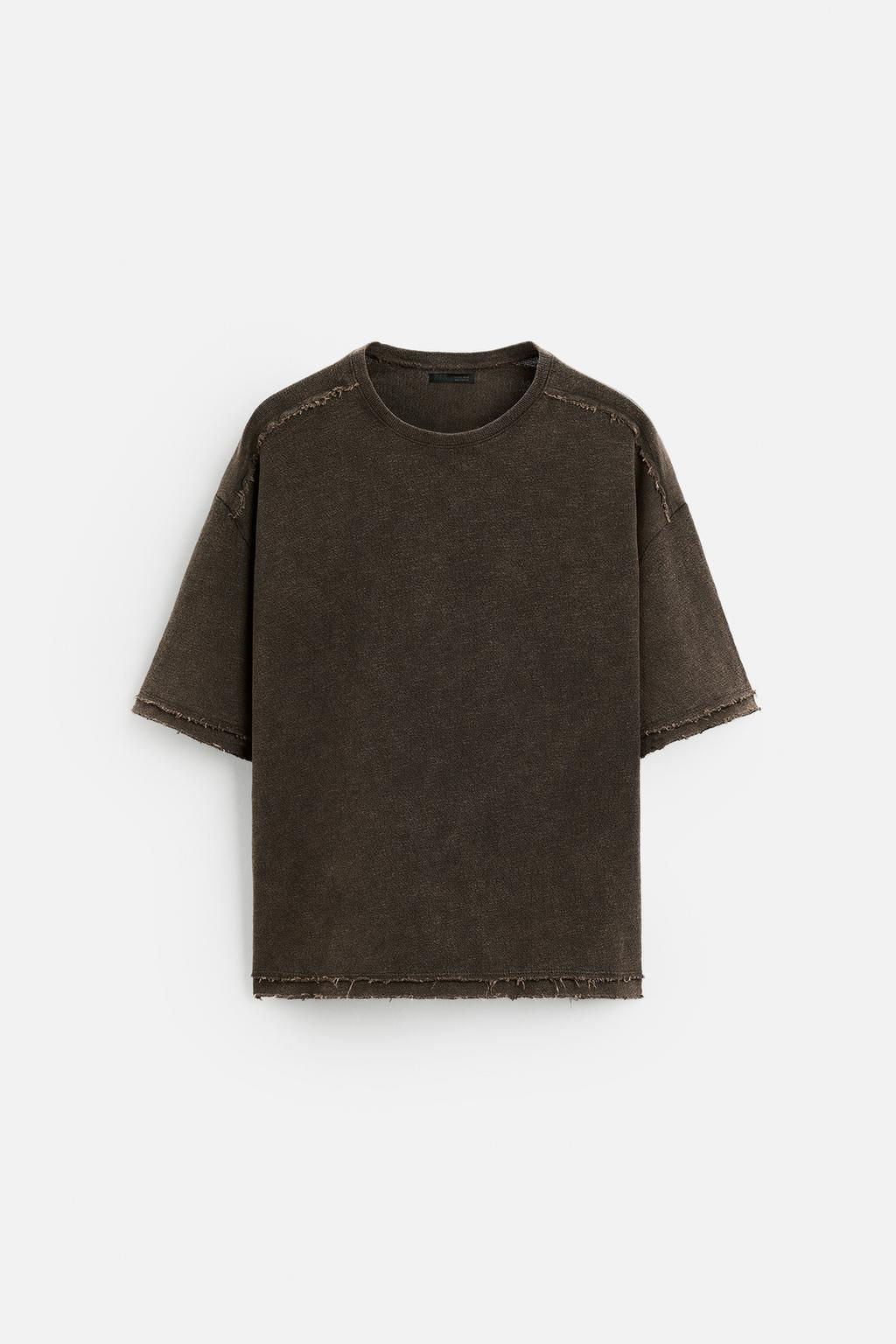FADED KNIT T-SHIRT - Zara фото 6