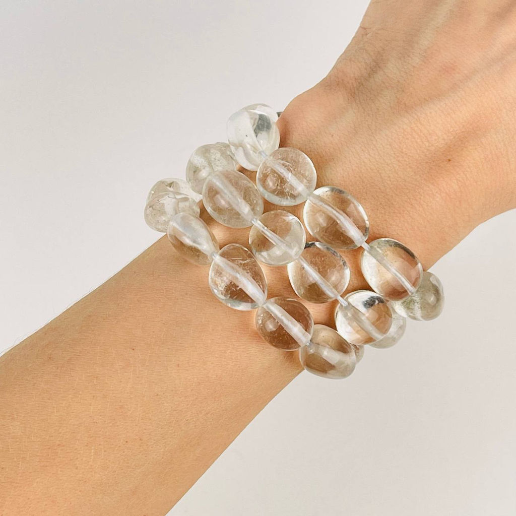 Бусины для украшений Горного Хрусталя (галтовка) 39 см