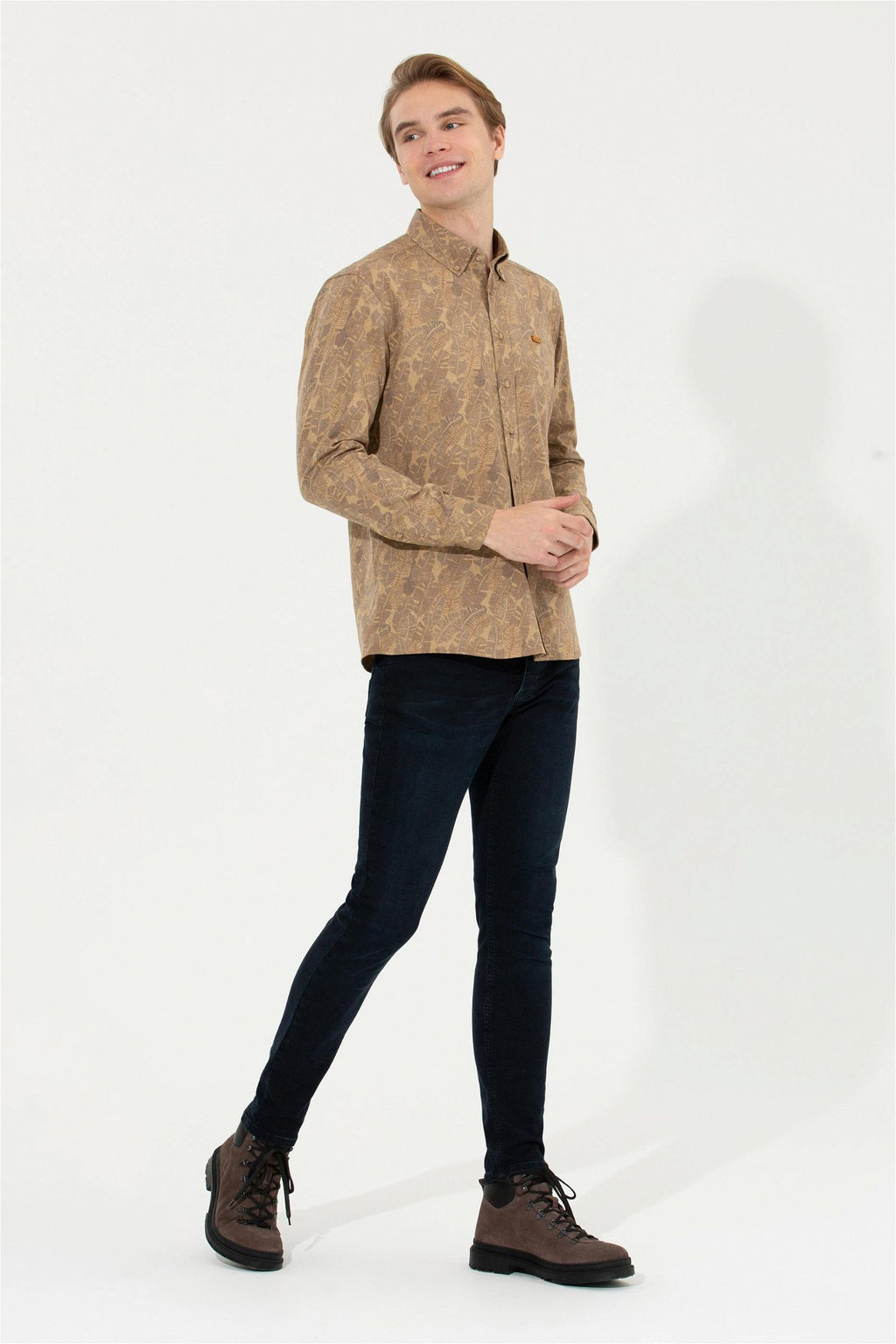 Мужская рубашка с длинным рукавом мужской верблюды 1 бесплатно для 1 зоны в рубашках - U.s. polo assn фото 4