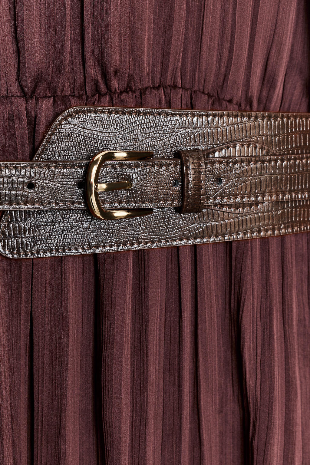 MIDI DRESS WITH BELT - Zara фото 9