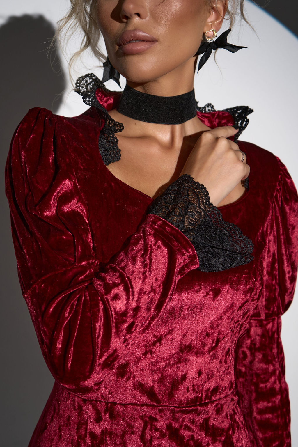 Платье Кэстл (бордовый) - Эльза фото 20