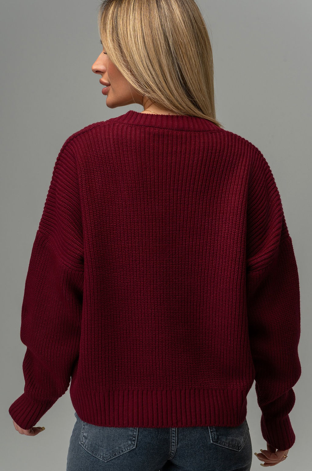 Женский вязаный джемпер оверсайз Happyfox - Happy fox фото 3