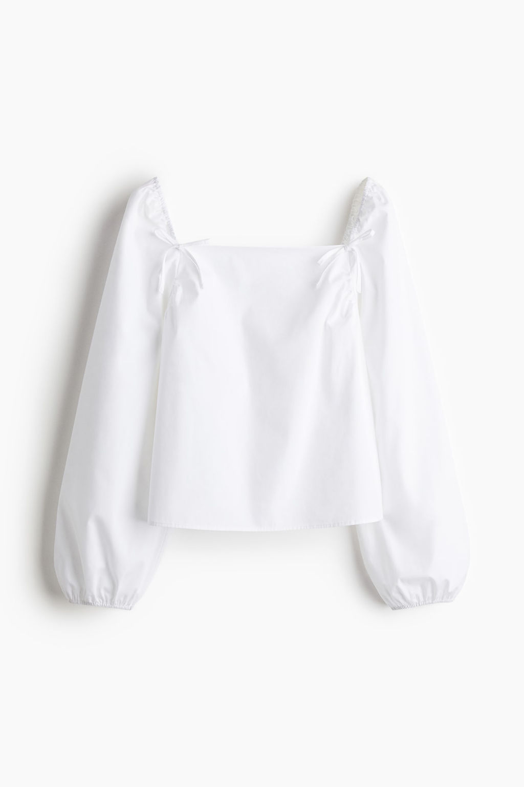 Blusa de algodon con lazos - H&m фото 5