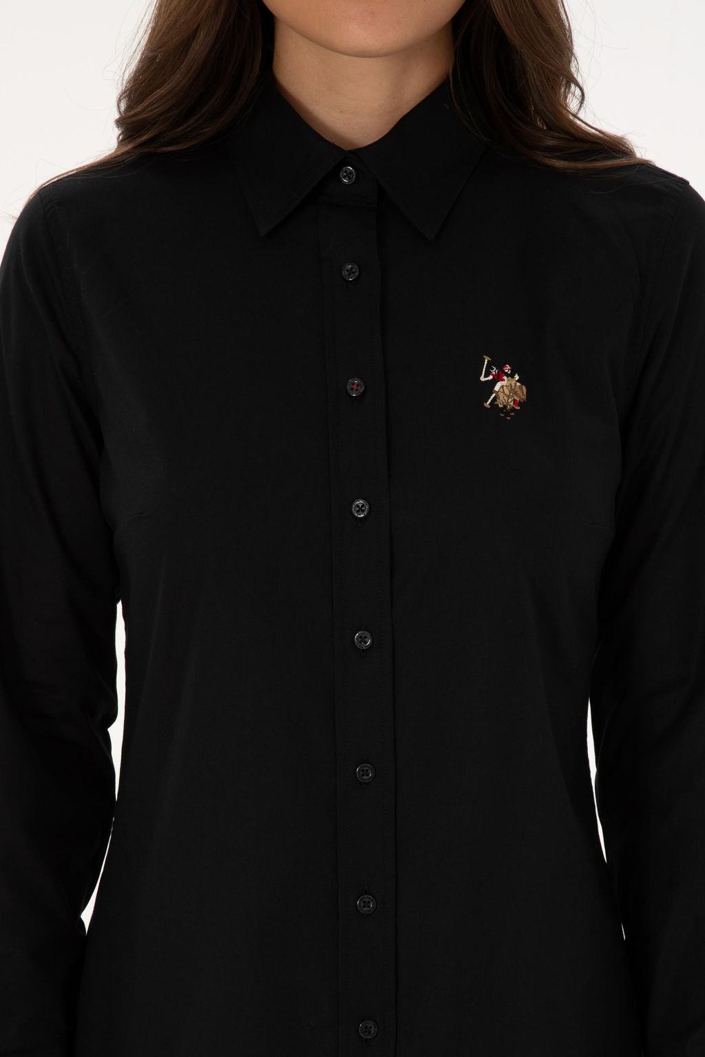 Kad_n Siyah Uzun Kollu Basic G_mlek Sepette S_rpriz _ndirim - U.s. polo assn фото 6