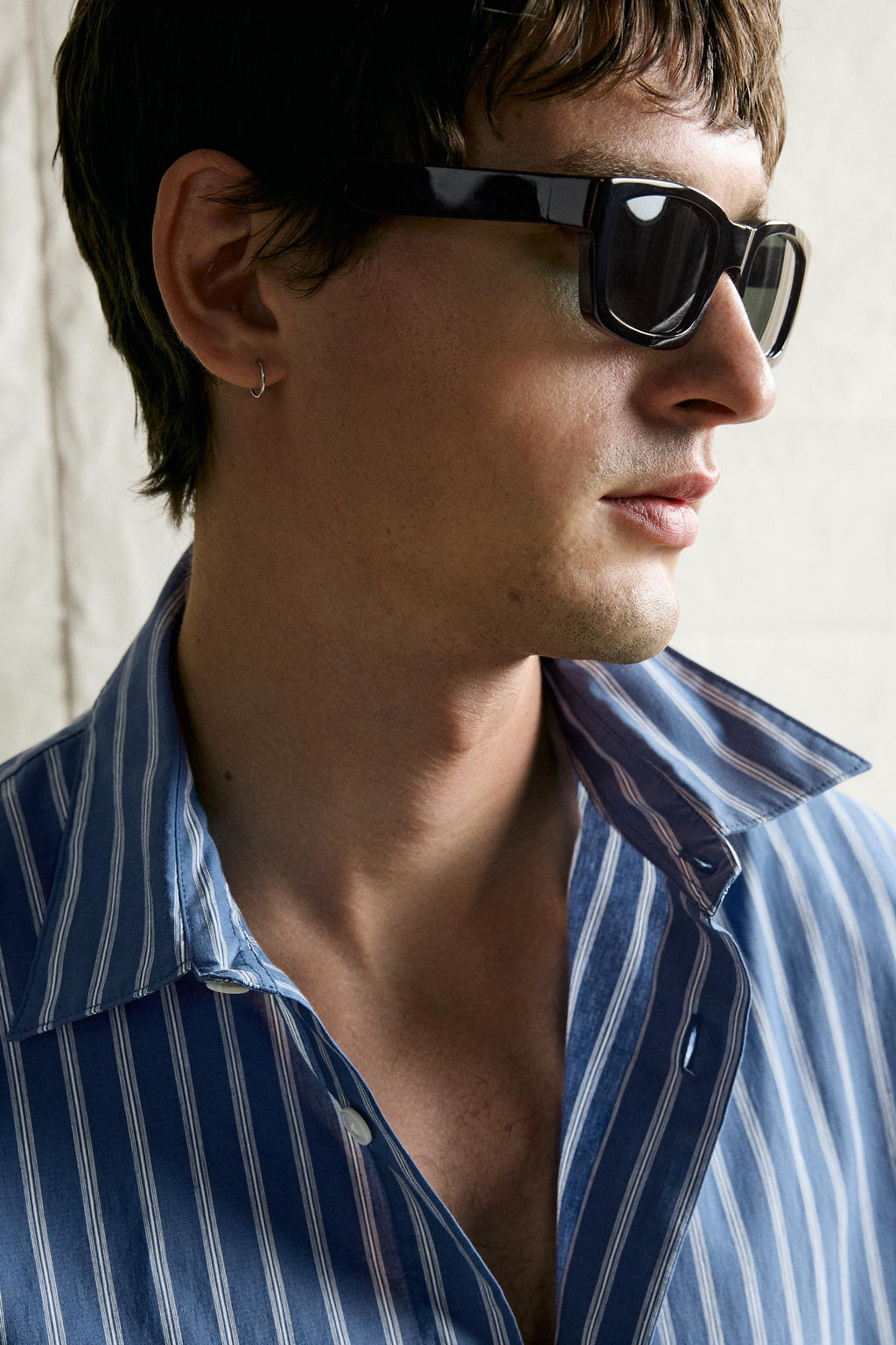 CAMISA RELAXED FIT RAYAS / ?ndigo claro - Zara фото 6