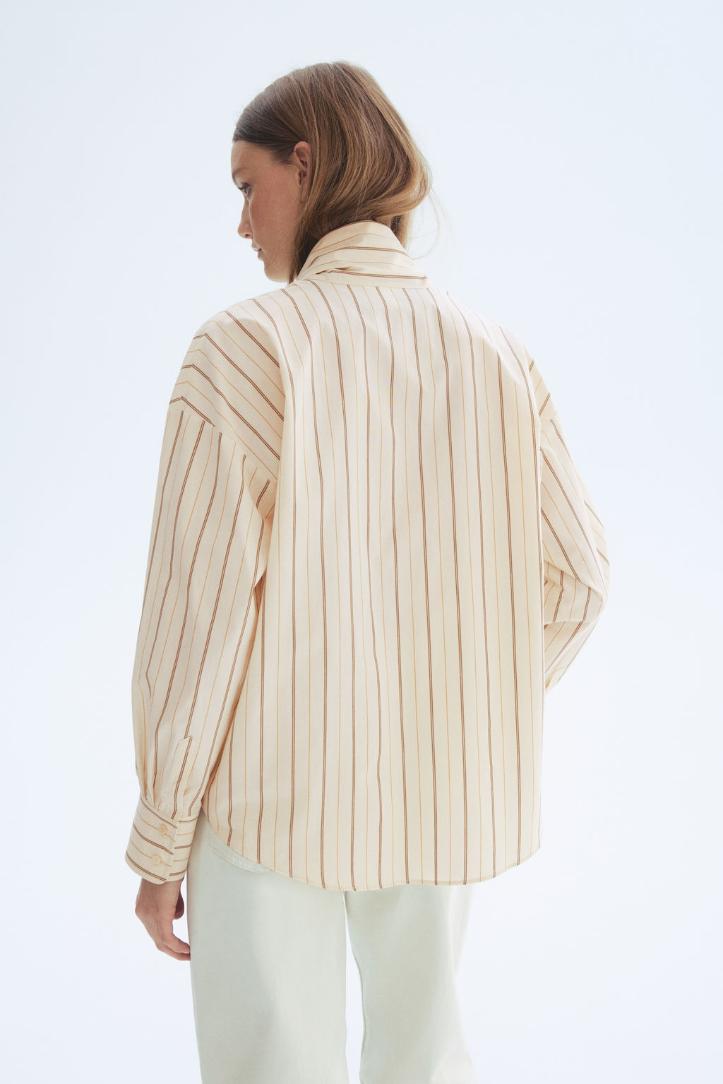 Camisa de popelina con cierre de lazada - H&m фото 5