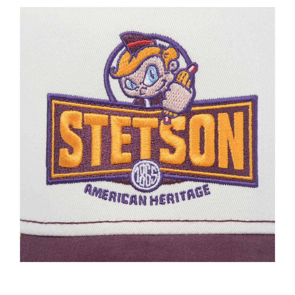 Бейсболка STETSON арт. 7741109K TRUCKER CAP HOTDOG (бордовый / белый) фото 4