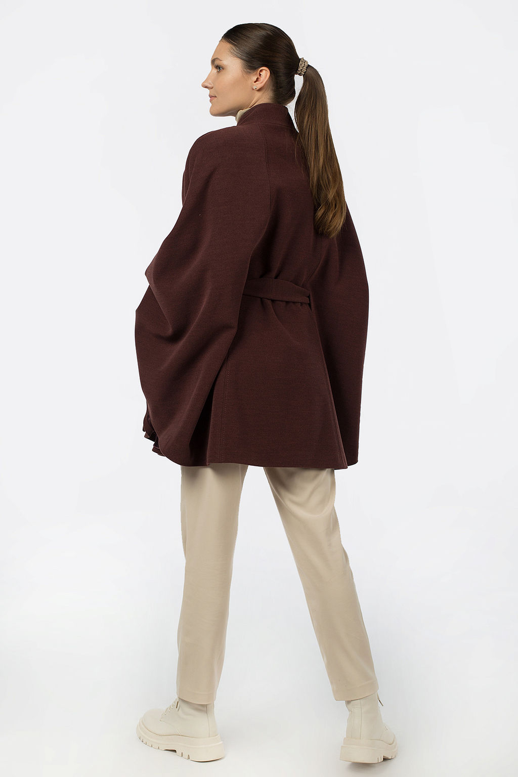 Пальто женское демисезонное (пояс) - El podio фото 4