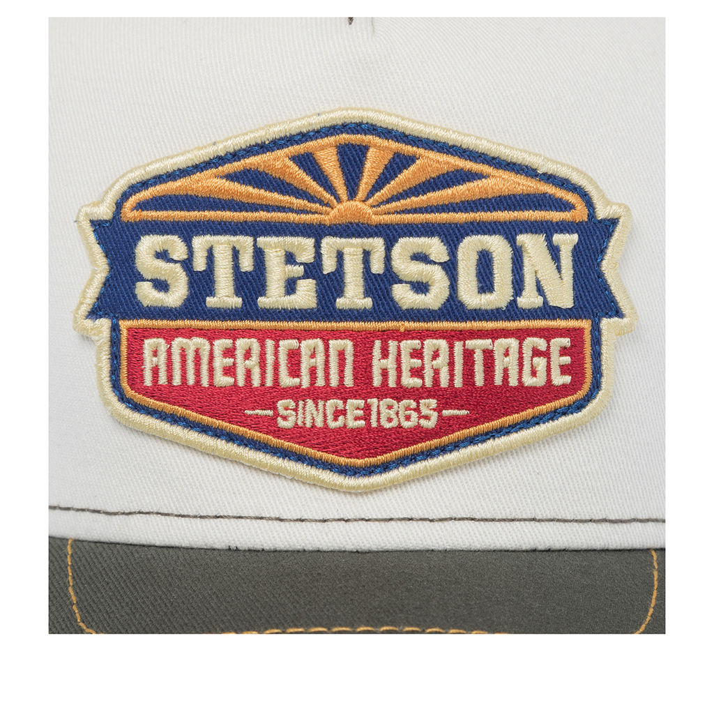 Бейсболка STETSON арт. 7751194K TRUCKER CAP SUN (оливковый / белый)  фото 4