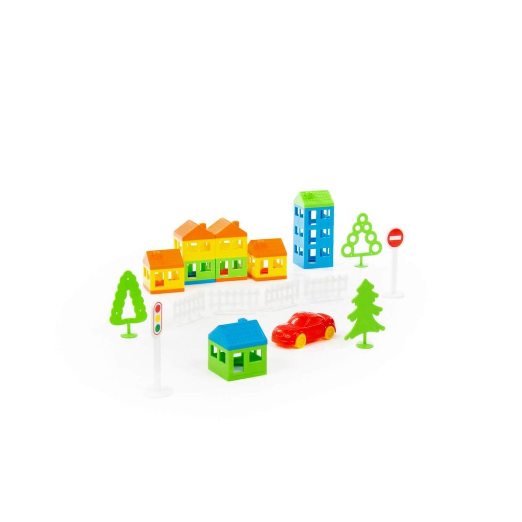 Конструктор Построй свой город (61 элемент) (в пакете) - Полесье фото 3