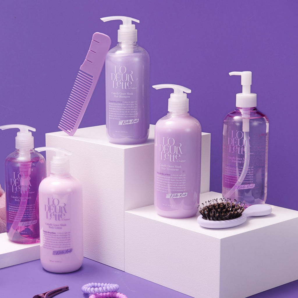 LODEURLETTE Парфюмированный гель для душа с ароматом белого мускуса / In England Colorfit Body Wash Grace Musk, 500 мл