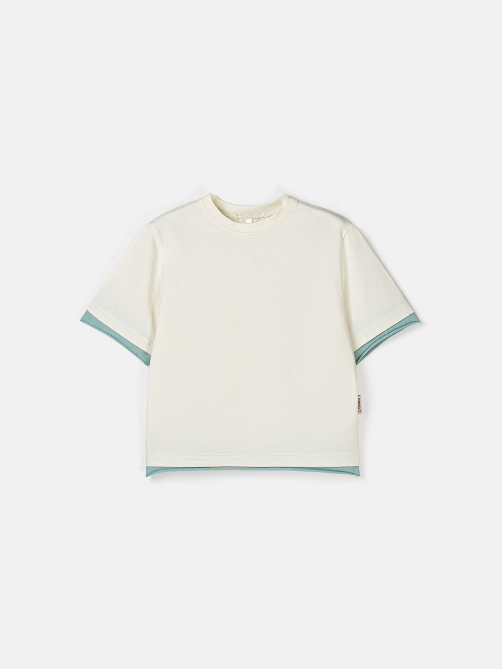 Футболка оверсайз Тофу с контрастной отделкой - Bungly фото 2