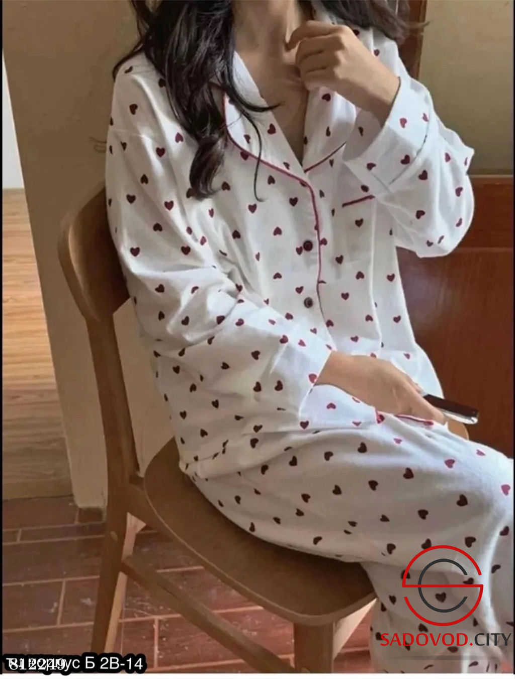 Пижама женская с сердечками - Bruno фото 3