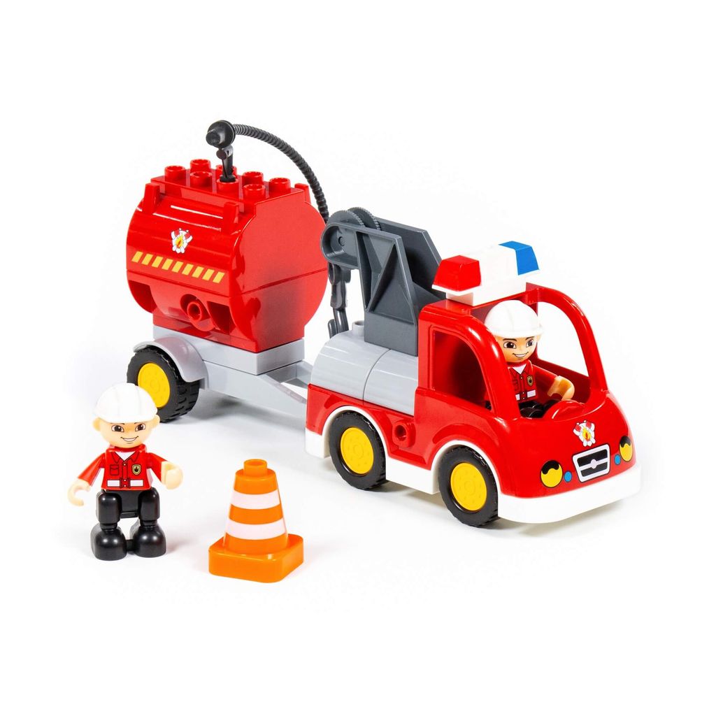 Конструктор Макси - Пожарная станция (81 элемент) (в коробке) - Полесье фото 6